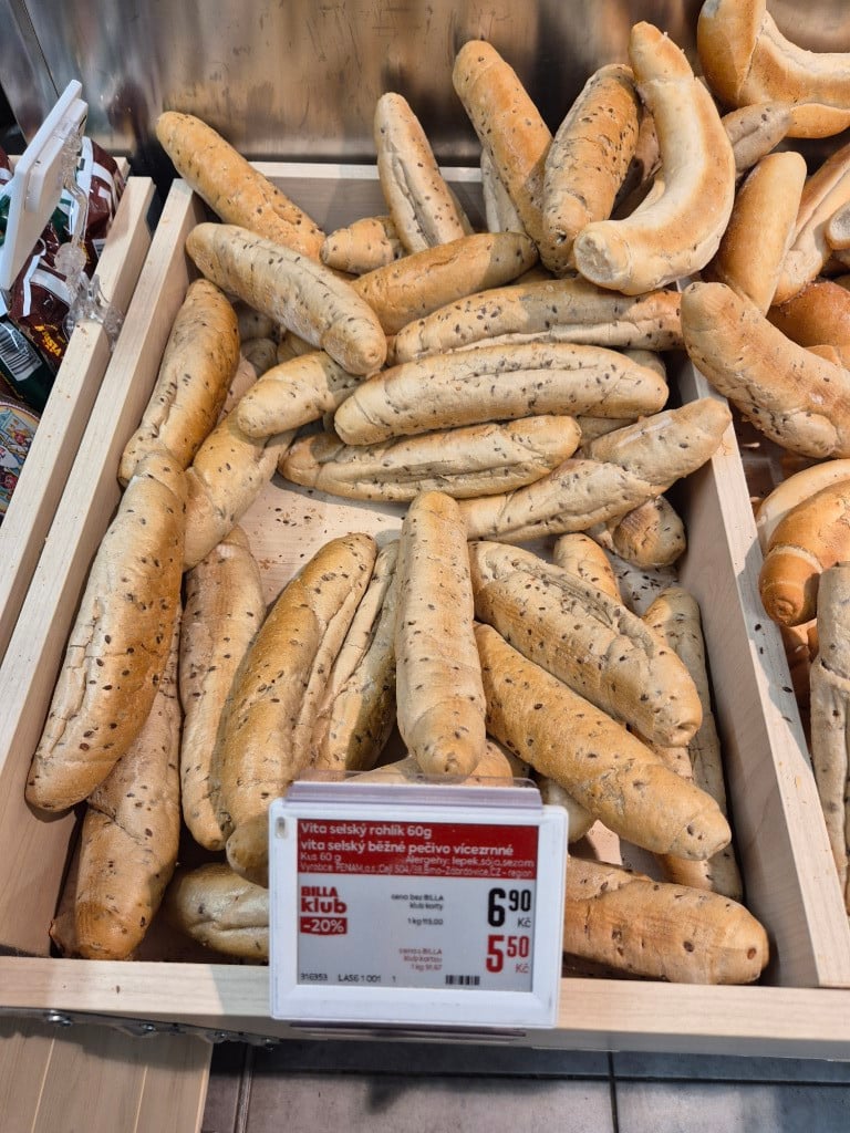 Billa složení nebaleného pečiva