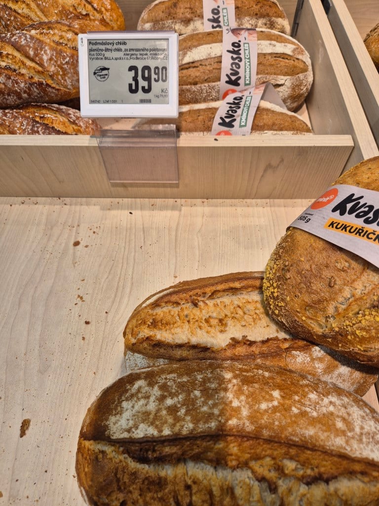 Billa složení nebaleného pečiva