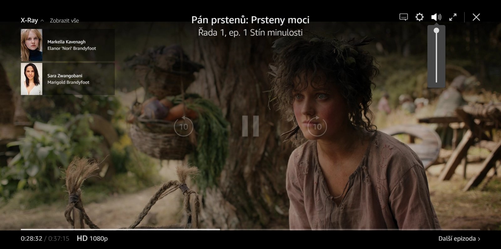 Funkce X-Ray v Amazon Prime Video