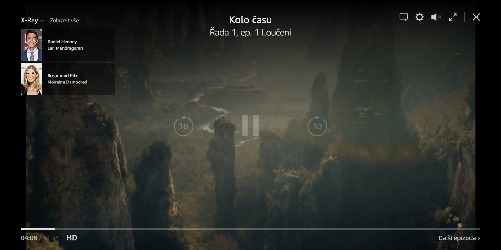 Funkce X-Ray v Amazon Prime Video