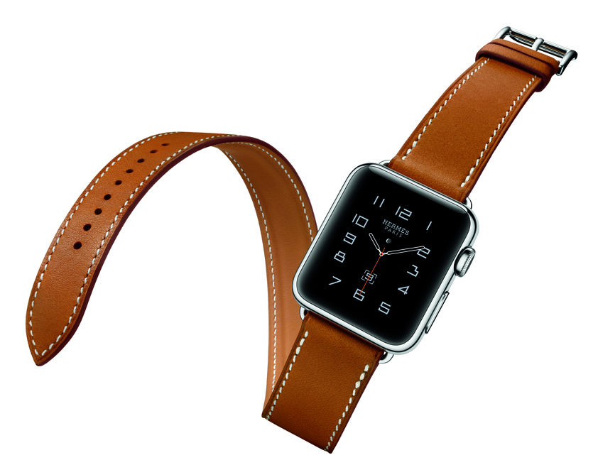 Apple Watch v edici Hermès s koženým páskem