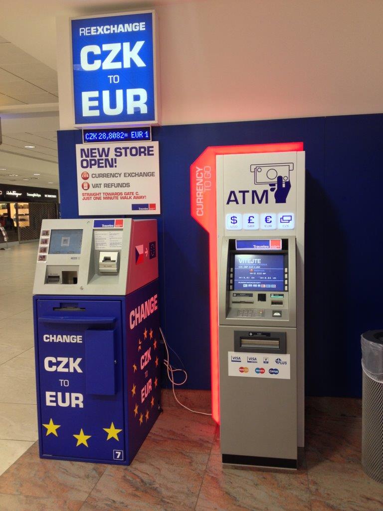 Směnný automat, Terminál 2 (Schengen), Praha