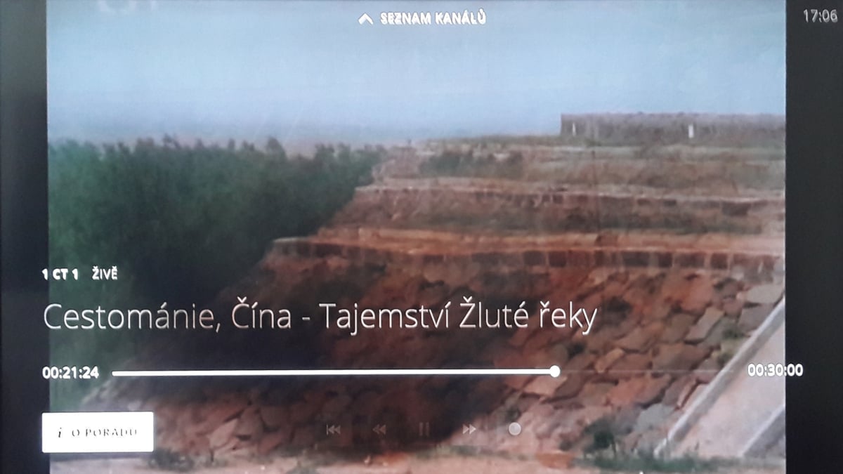 O2 TV - informace v obraze