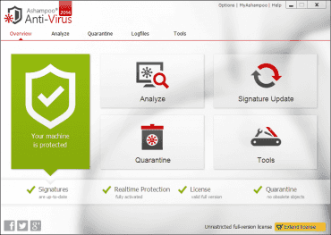 Ashampoo Anti-Virus nabízí kvalitní ochranu v jednoduše ovladatelném rozhraní
