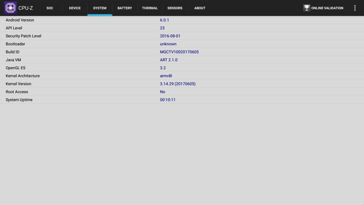 Další benchmarky, Root Check, DRM Info
