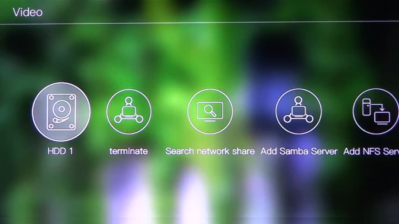 Egreat A10 - Hlavní menu
