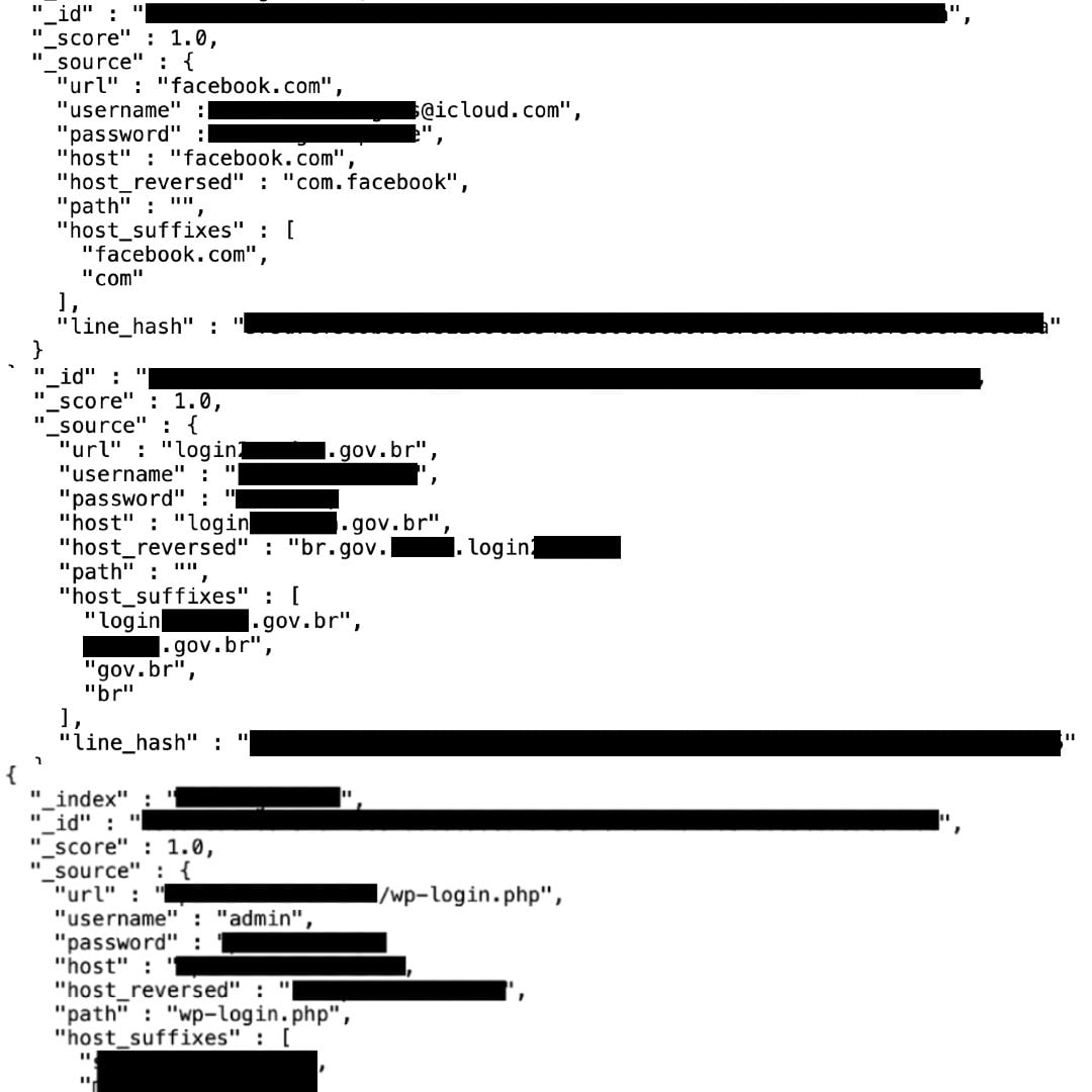 Screenshot databáze