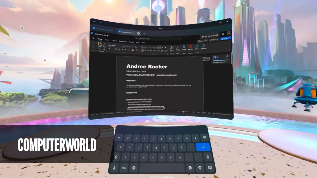 Aplikace Microsoft Office je nyní možné používat už i ve VR brýlích Meta Quest. Ptáte se proč? My také