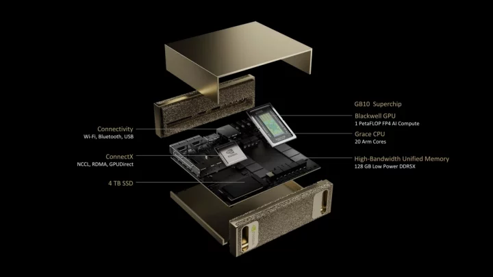 Nvidia DGX Spark, vnitřní komponenty