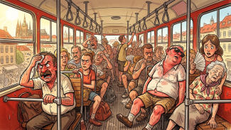 Vedro v tramvaji