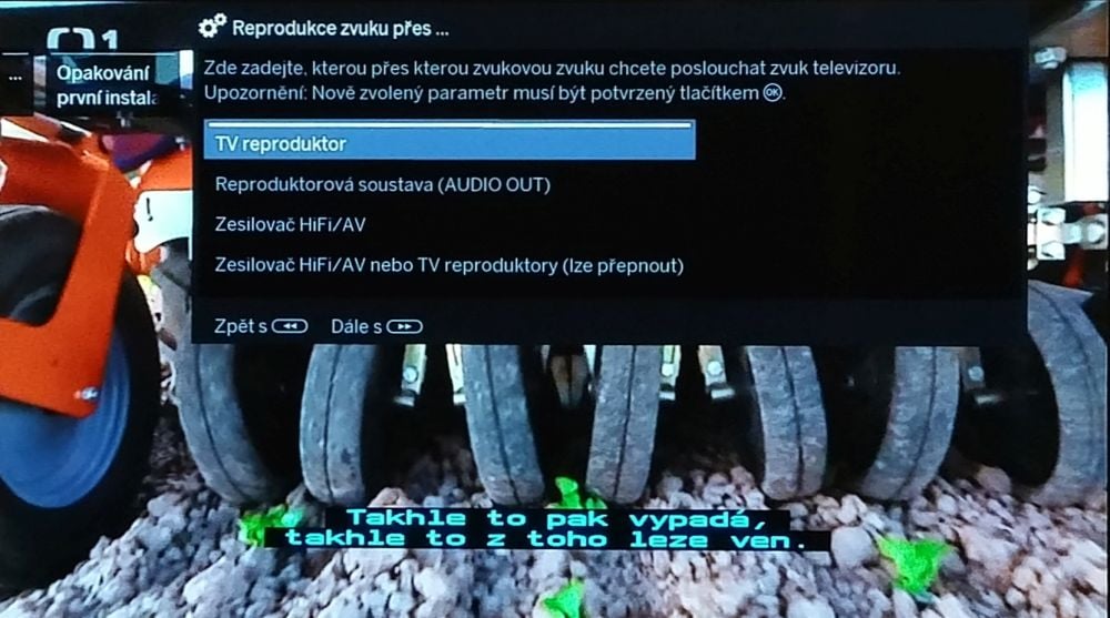 Loewe Bild 7.55-instalace