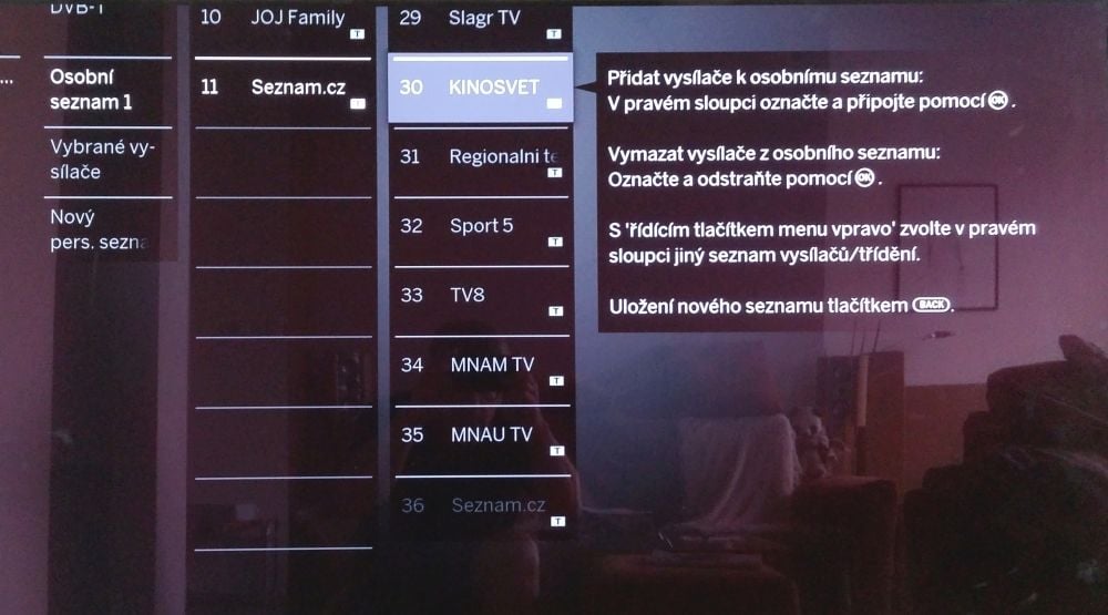 Loewe Bild 7.55-instalace