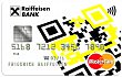 Platební karta Raiffeisenbank.
