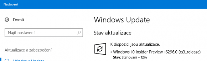 Microsoft zvedl kadenci vydávání nových testovacích sestavení