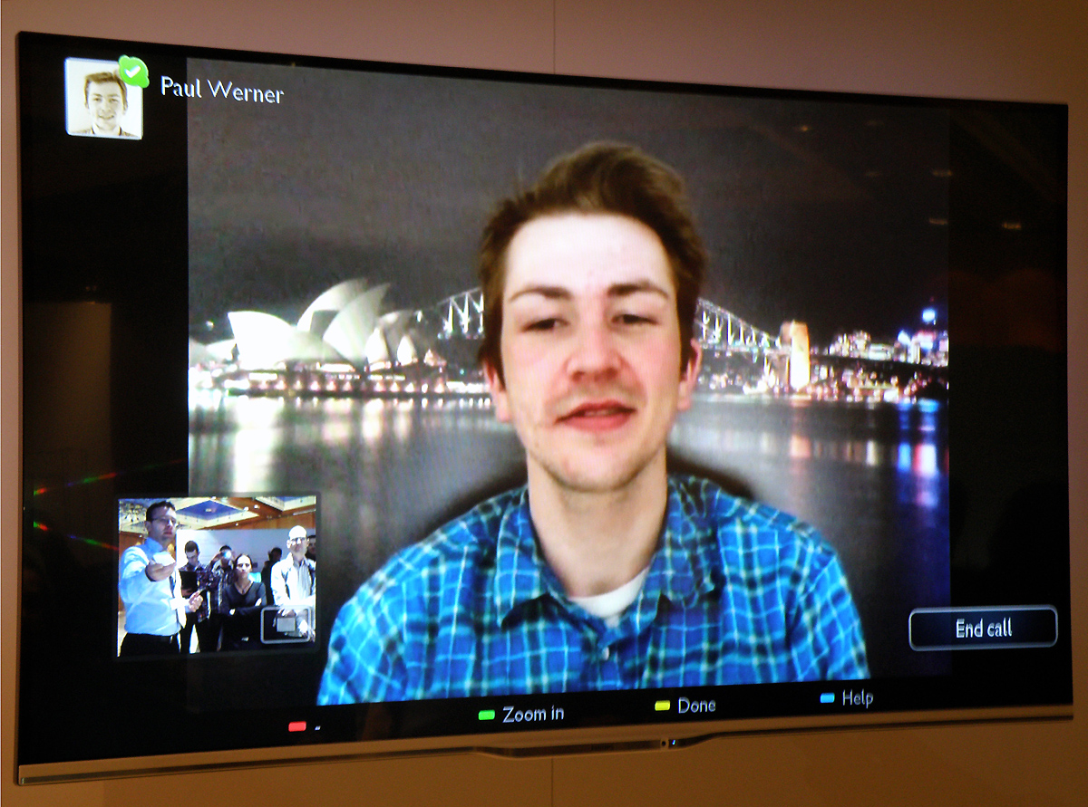 Skype hovor v praxi na televizoru Philips