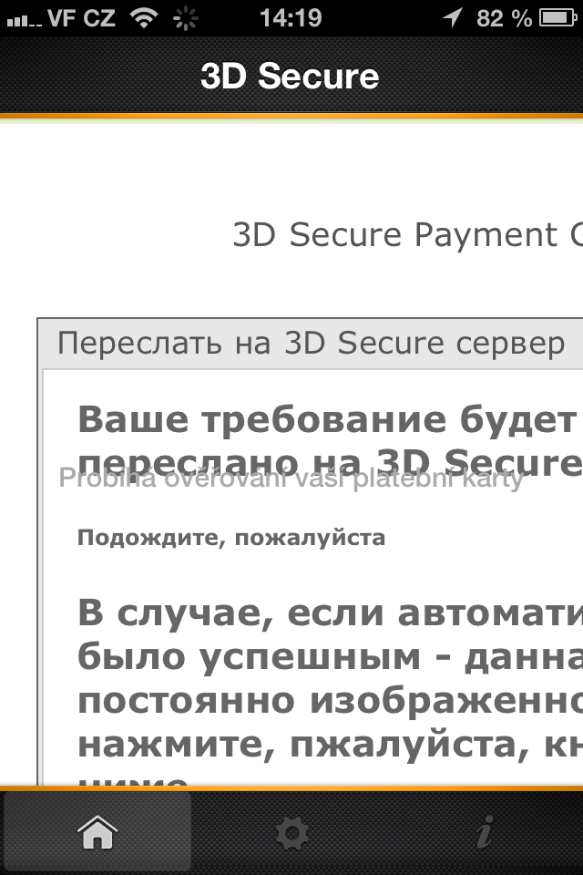 Ruština souvisí s nastavením mobilu, tento byl uživatelsky nastavený v ruštině.