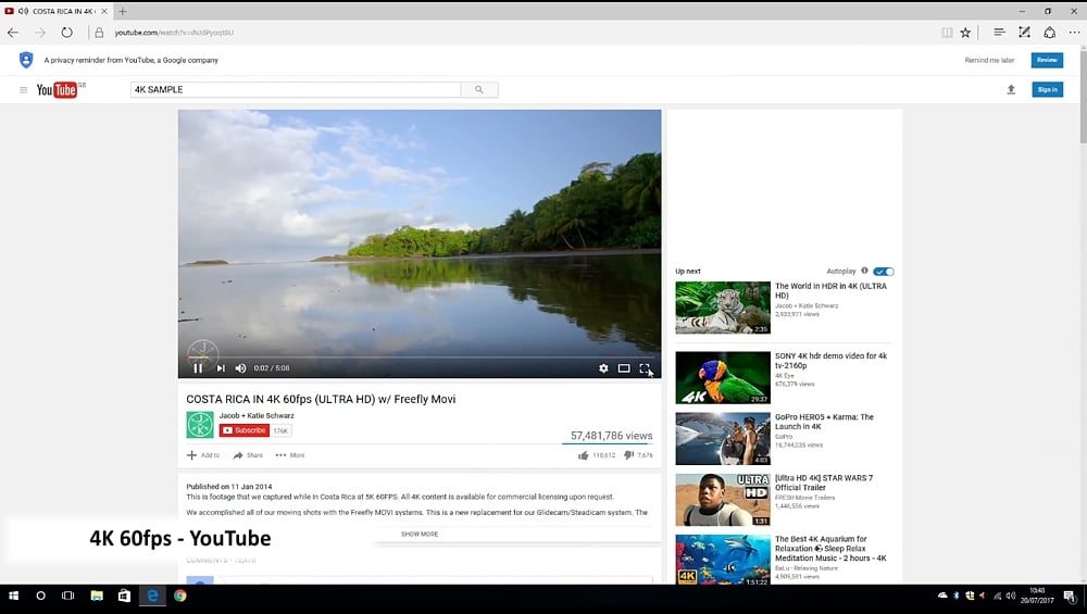 Ukázky přehrávání streamovaného videa