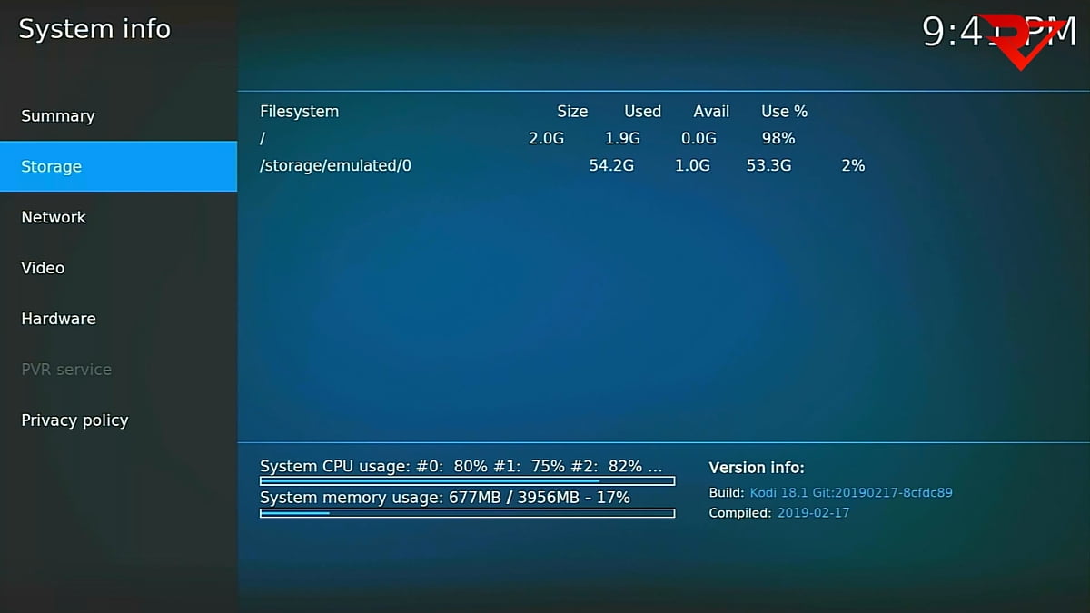Uživatelské prostředí HK1 Mini+ s čipsetem Rockchip 3318