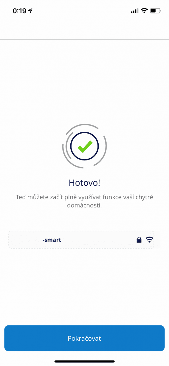 Mobilní aplikace pro ovládání O₂ Smart Boxu