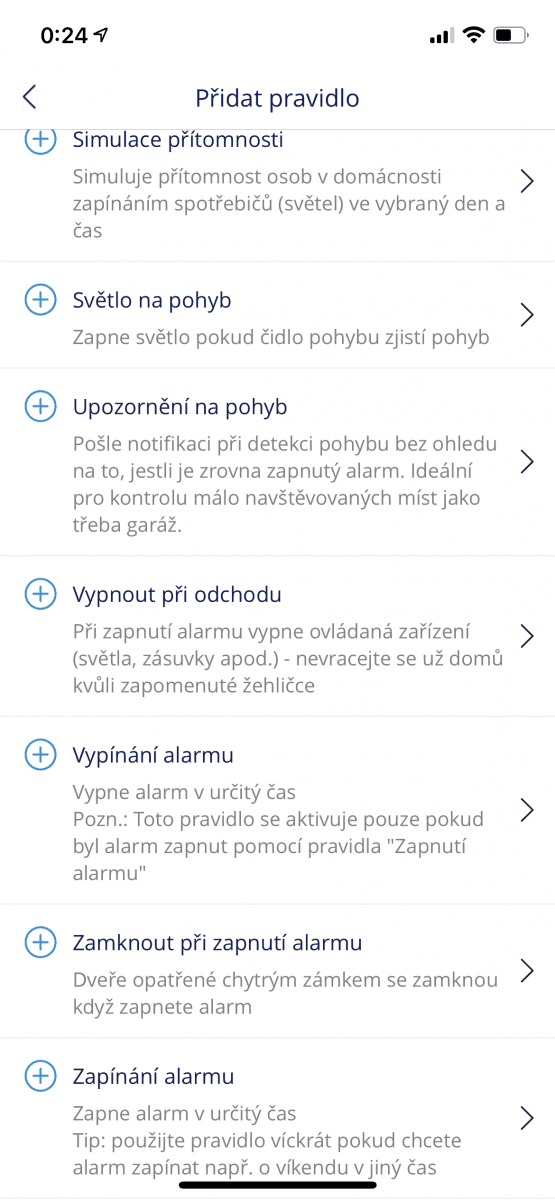 Mobilní aplikace pro ovládání O₂ Smart Boxu