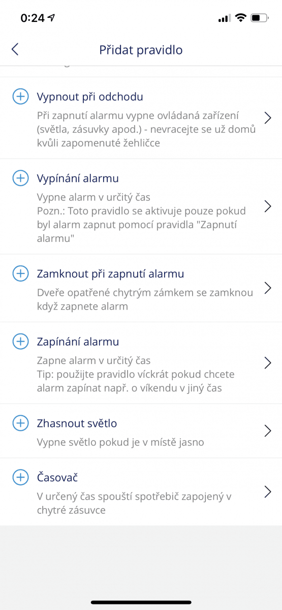 Mobilní aplikace pro ovládání O₂ Smart Boxu