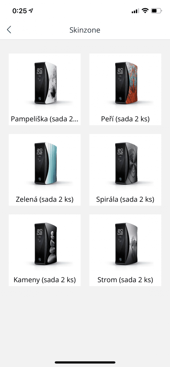 Mobilní aplikace pro ovládání O₂ Smart Boxu