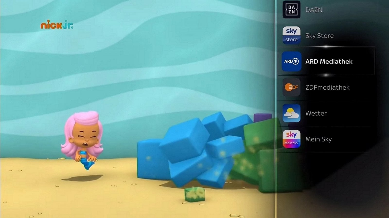 Ukázky instalovaných aplikací (Sky Deutschland)