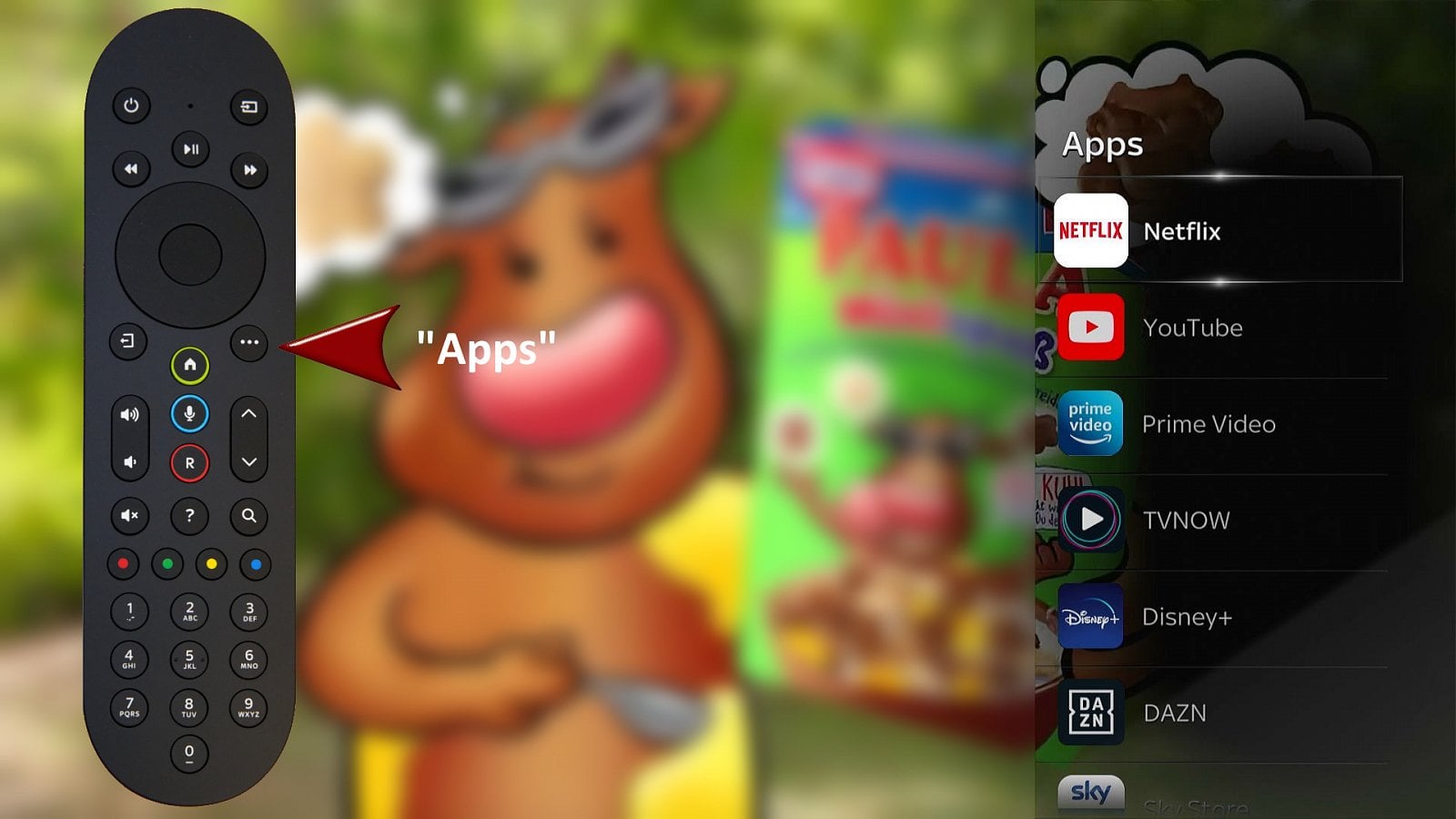 Ukázky instalovaných aplikací (Sky Deutschland)