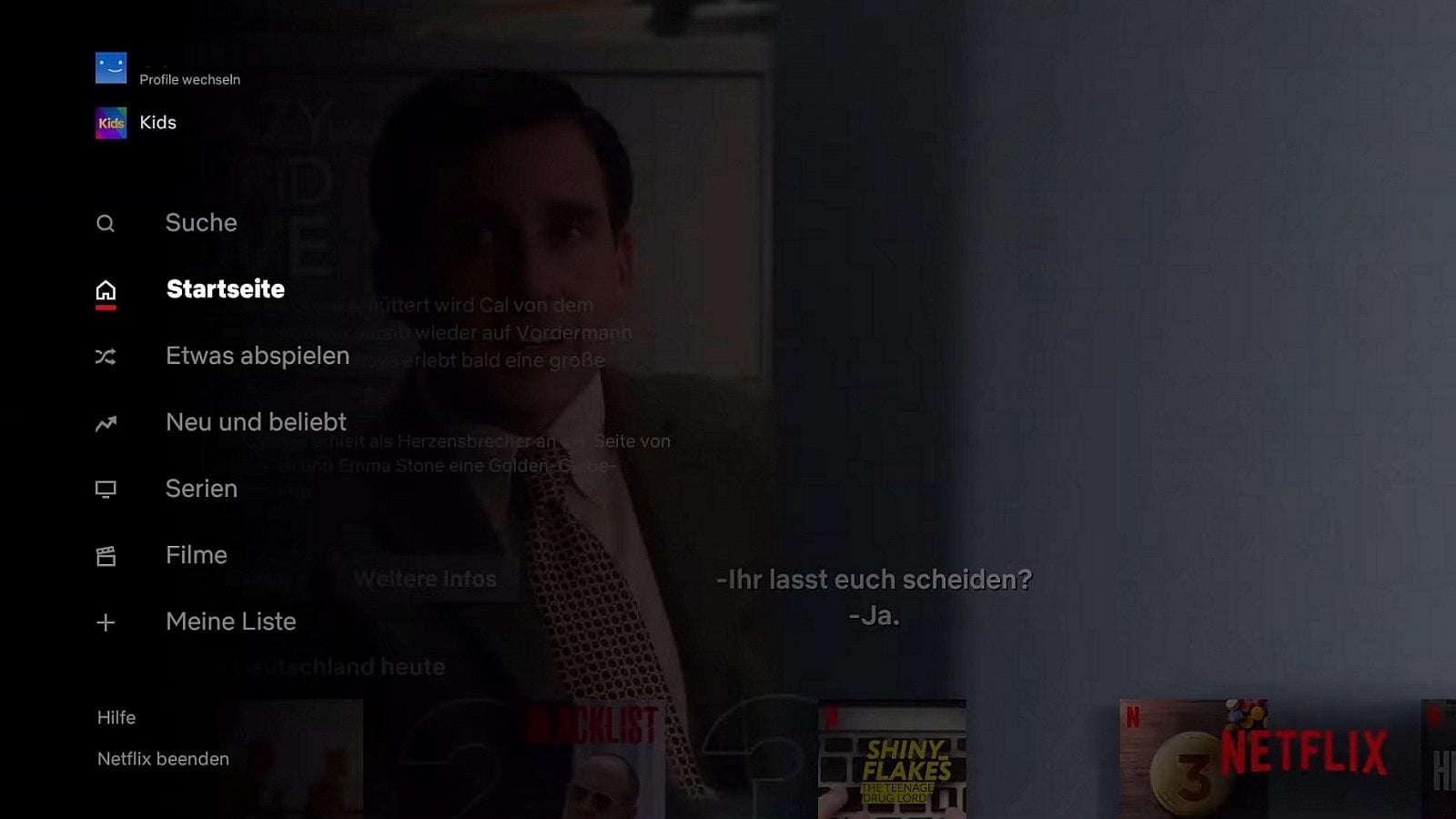 Ukázky instalovaných aplikací (Sky Deutschland)