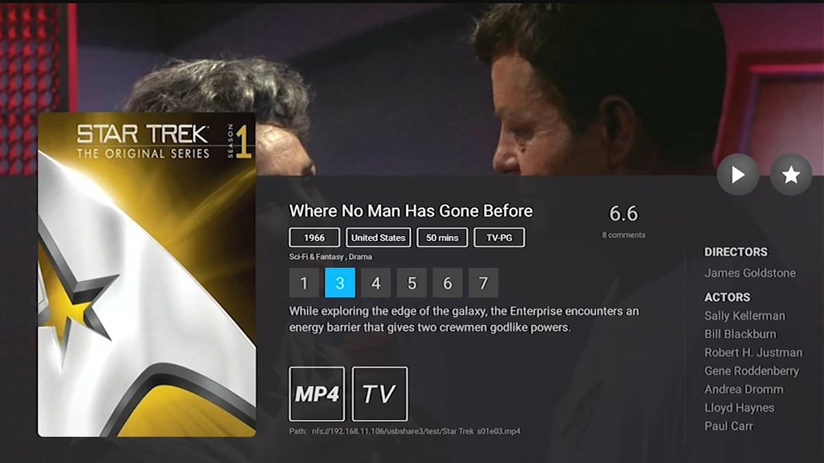 Zidoo X20 Pro - Karta souboru (filmu) a práce s ní 2/2