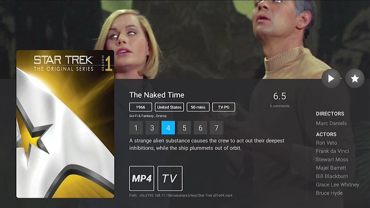 Zidoo X20 Pro - Karta souboru (filmu) a práce s ní 2/2