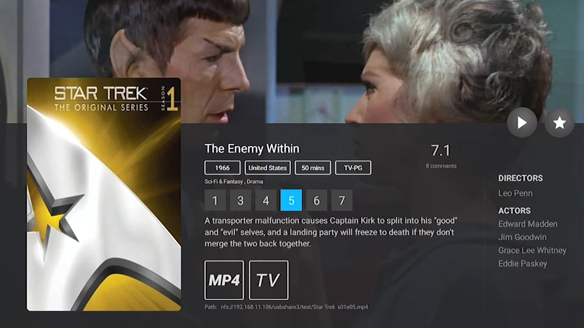 Zidoo X20 Pro - Karta souboru (filmu) a práce s ní 2/2