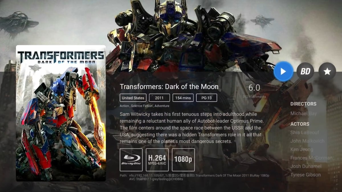 Zidoo X20 Pro - Karta souboru (filmu) a práce s ní 2/2