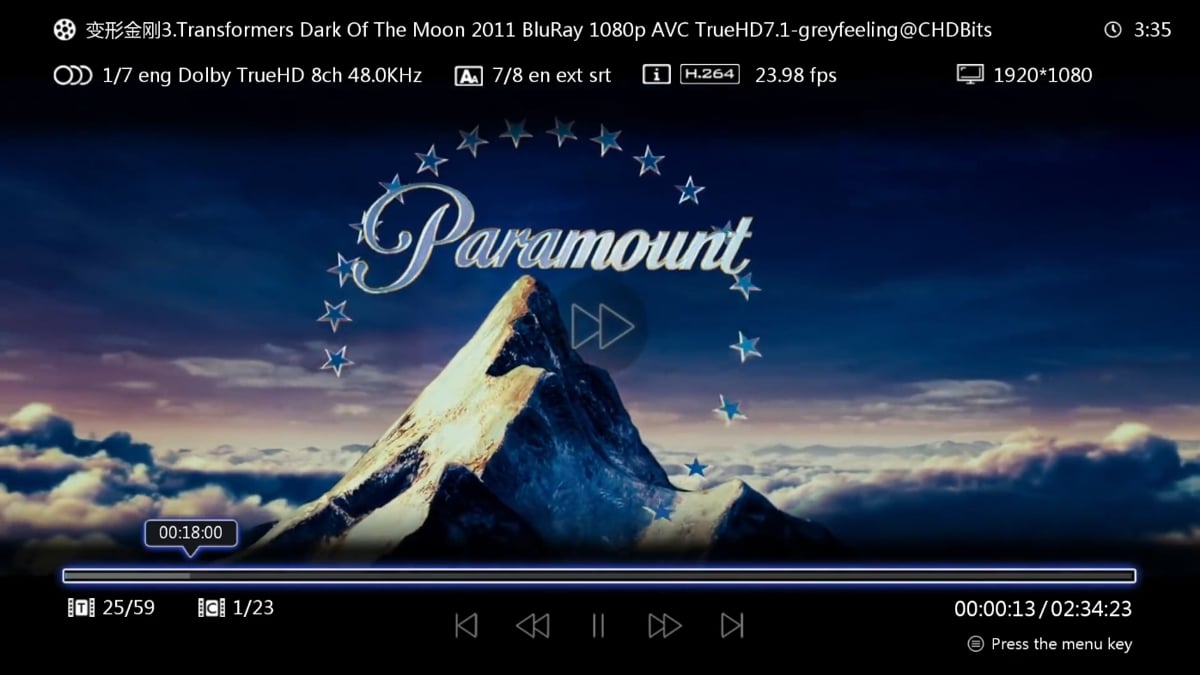 Zidoo X20 Pro - Karta souboru (filmu) a práce s ní 2/2