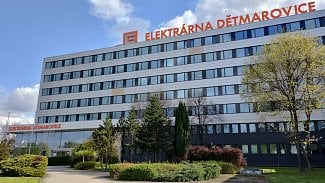 Tepelná elektrárna Dětmarovice. kterou provozuje ČEZ. (26. 4. 2023)
