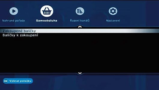 Uživatelské prostředí Poda TV