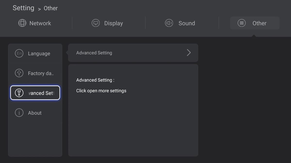 Zidoo H6 Pro - Uživatelská nastavení – základní 2/2