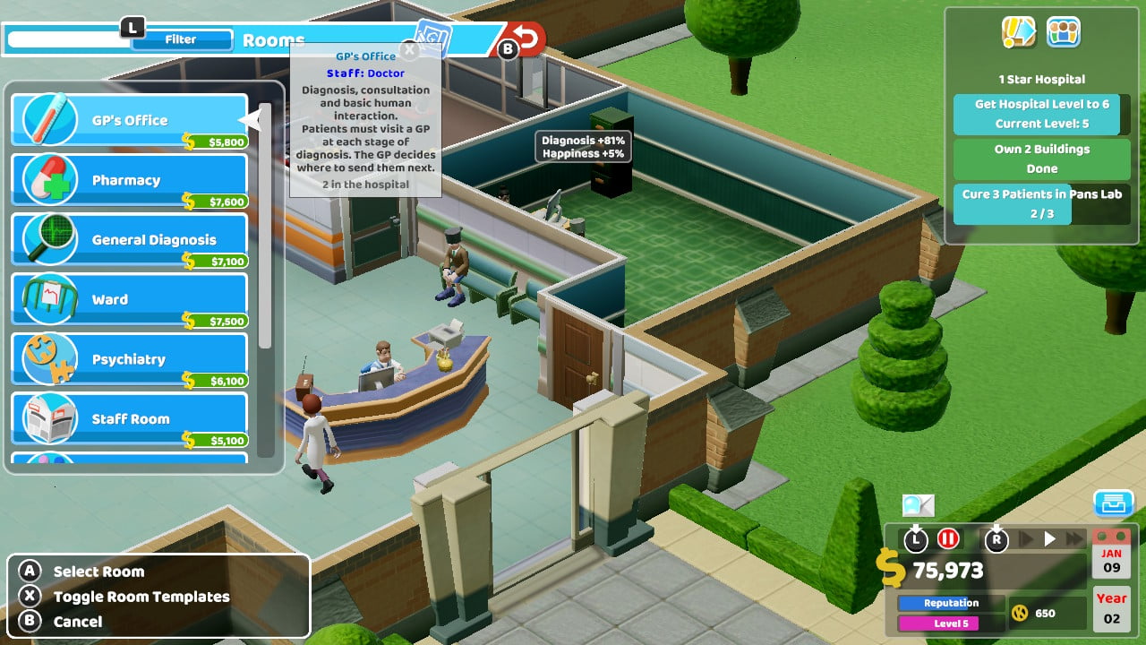 Nintendo Switch: Two Point Hospital