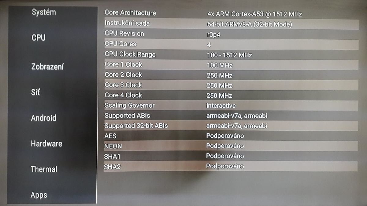 Box SledováníTV - AIDA64