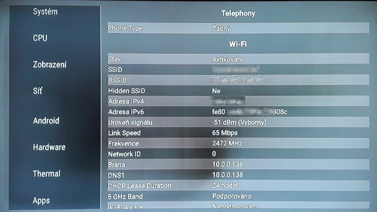 Box SledováníTV - AIDA64