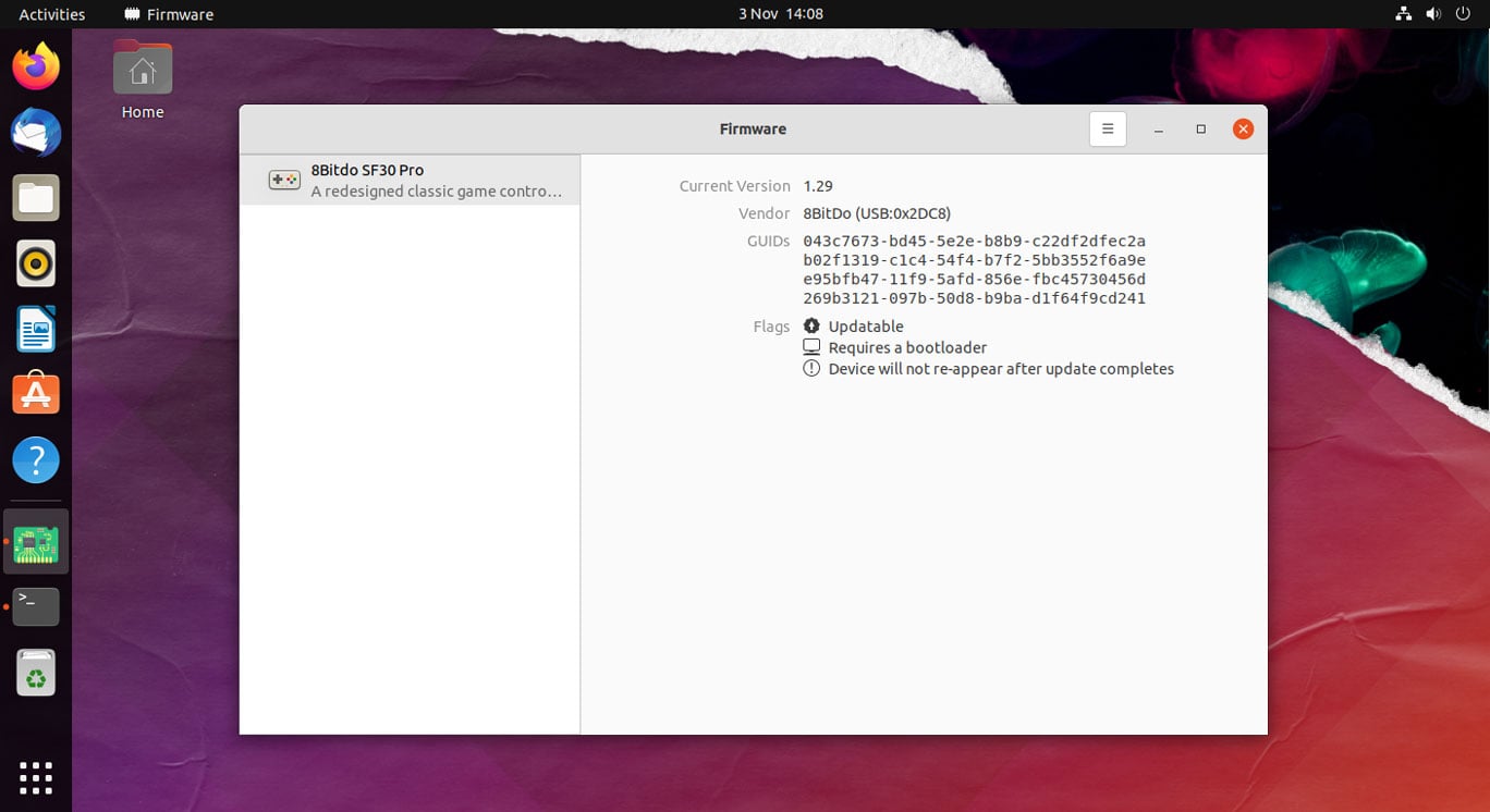 Firmware na Ubuntu