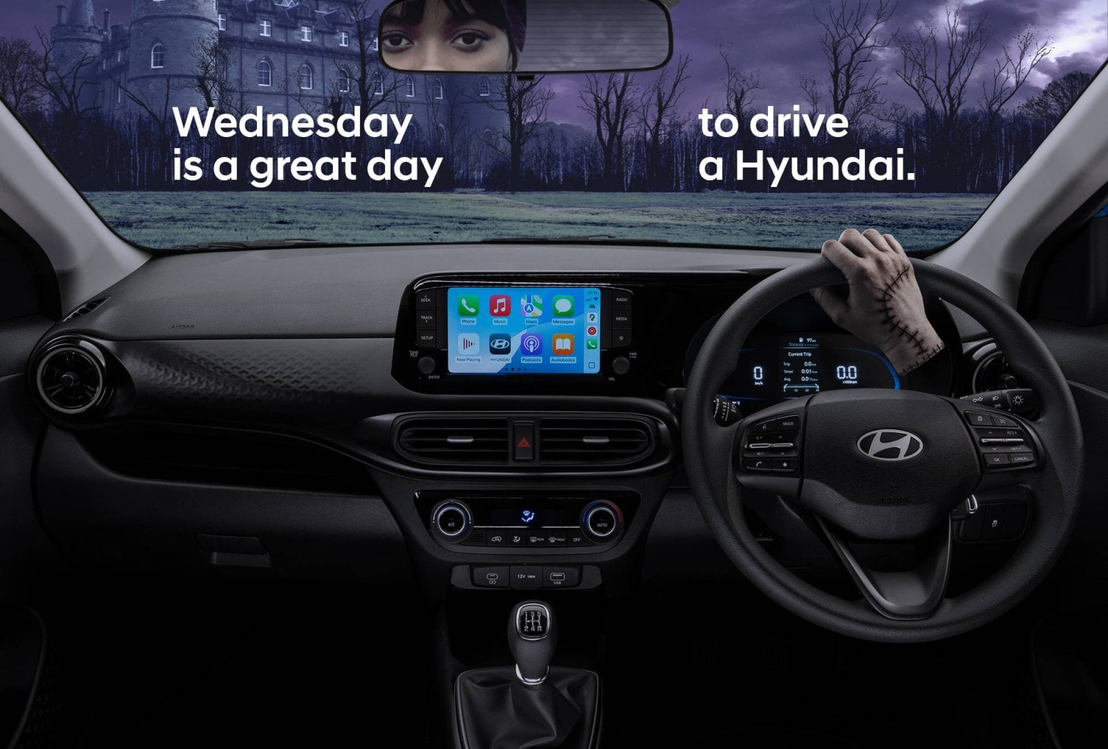 Kampaň Hyundai spojená se seriálem Wednesday