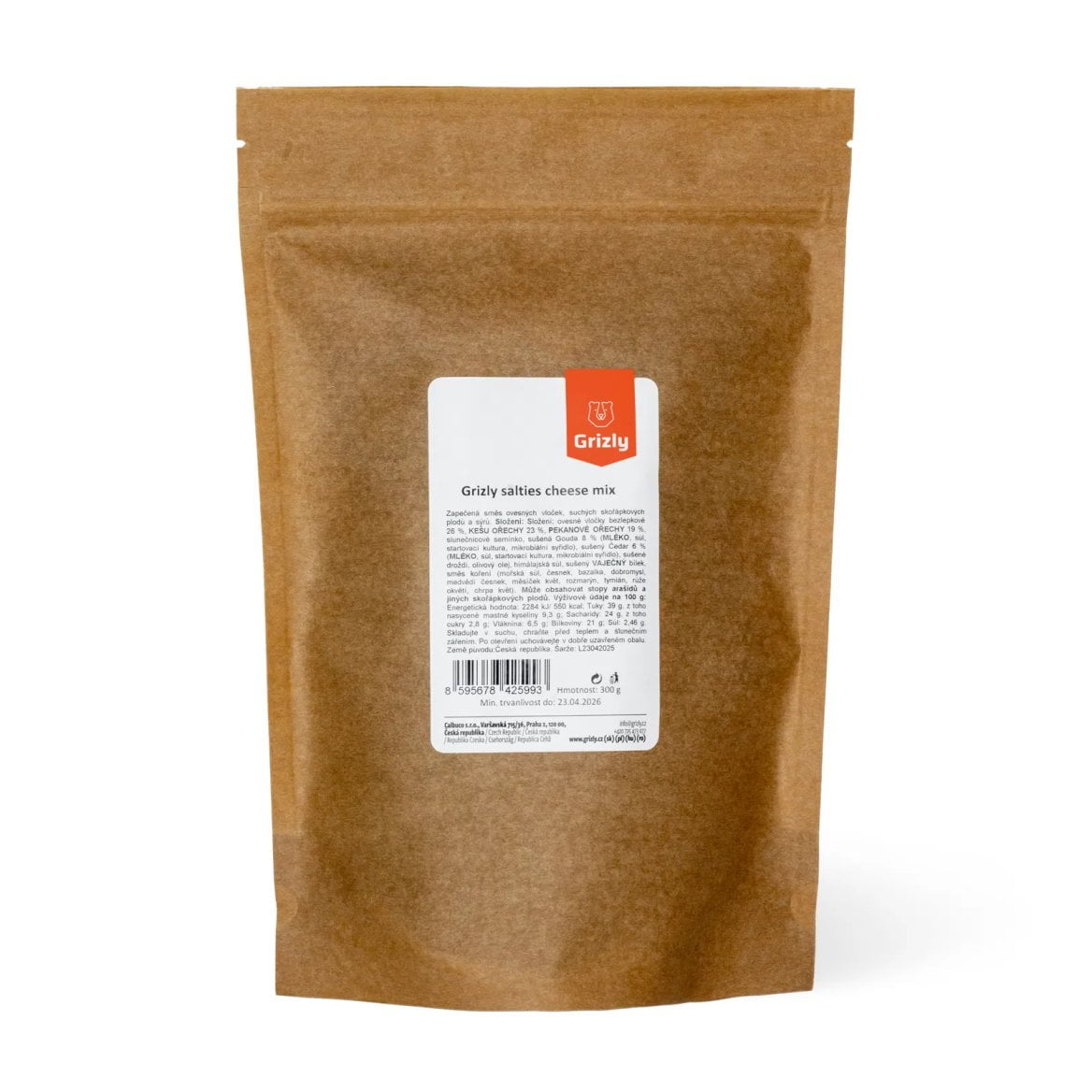 GRIZLY Salties sýrový mix, 300 g