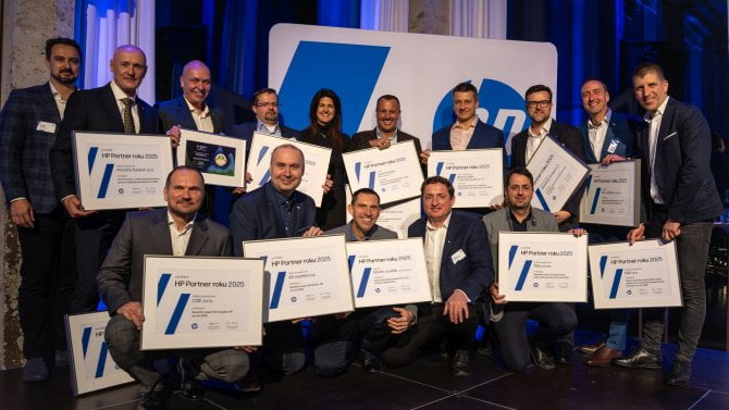 ocenění partneři na akci HP Partner roku 2025