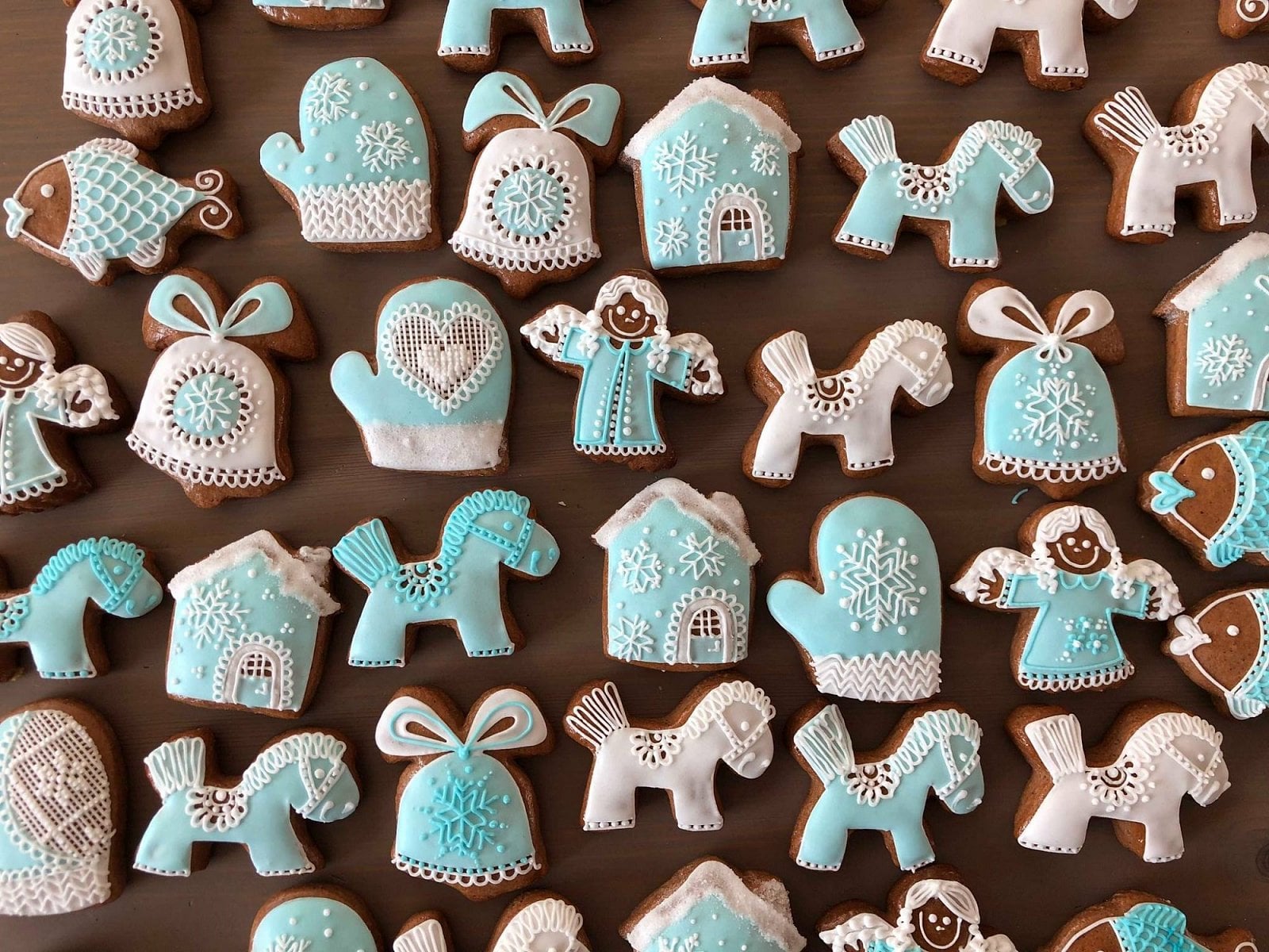 Ukázka nazdobených perníčků