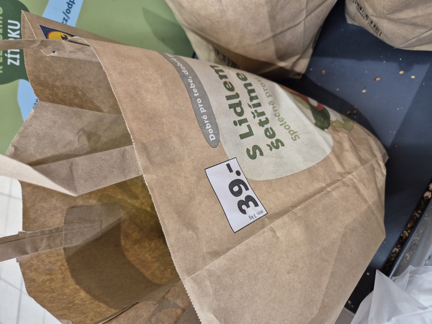 Lidl tašky podražily z 25 na 39 Kč