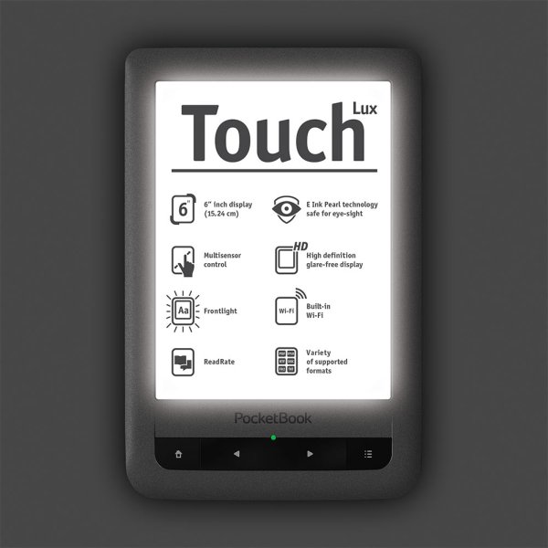 Čtečka PocketBook Touch Lux svítící
