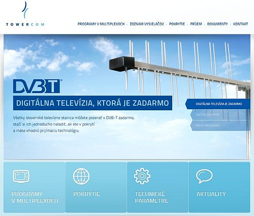 Nová podoba webu dvb-t.towercom.sk