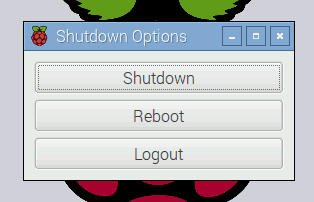 Nový vypínací dialog.