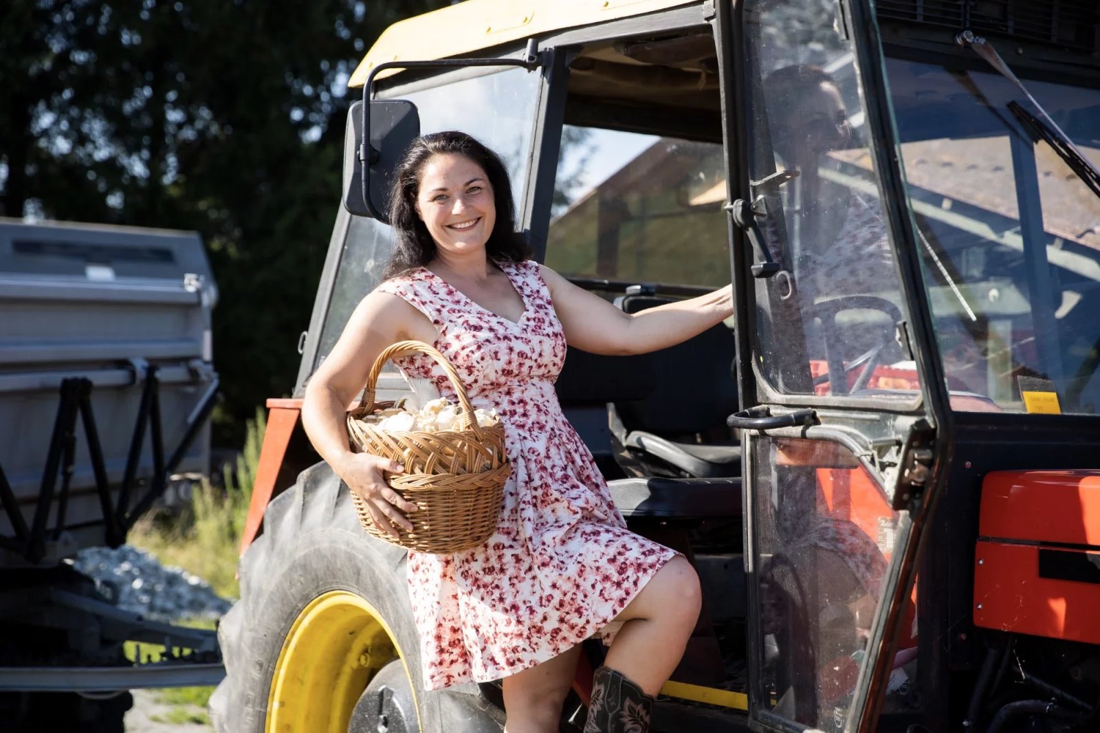 Šárka Márová z Funghi pack na její farmě